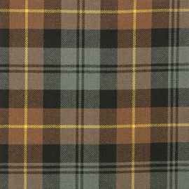 Gordon Clan Weathered Heavy Weight Tartan Fabric-Front