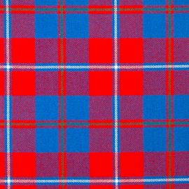 Galloway Red Modern Heavy Weight Tartan Fabric-Front