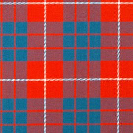 Hamilton Red Ancient Heavy Weight Tartan Fabric-Front