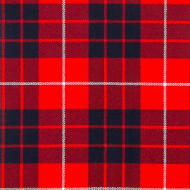 Hamilton Red Modern Heavy Weight Tartan Fabric-Front