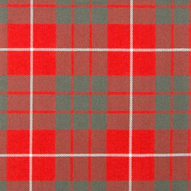 Hamilton Red Weathered Heavy Weight Tartan Fabric-Front