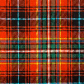 Innes Red Ancient Heavy Weight Tartan Fabric-Front