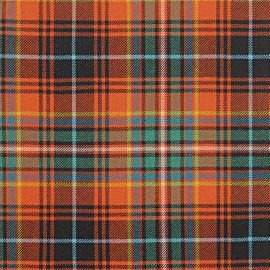 Innes Red Ancient Heavy Weight Tartan Fabric-Front