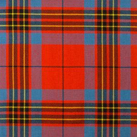 Leslie Red Ancient Heavy Weight Tartan Fabric-Front