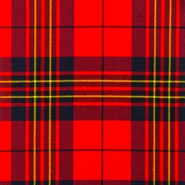 Leslie Red Modern Heavy Weight Tartan Fabric-Front