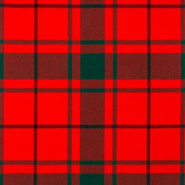 MacDonald of the Isles Red Modern Heavy Weight Tartan Fabric-Front