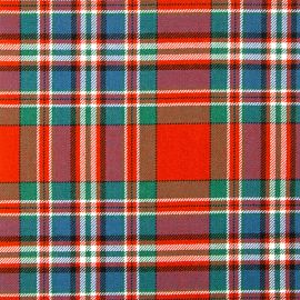 MacFarlane Clan Ancient Heavy Weight Tartan Fabric-Front