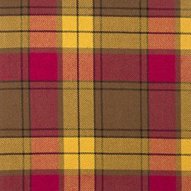 MacMillan Old Weathered Heavy Weight Tartan Fabric-Front