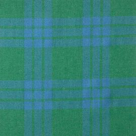 Montgomery Blue Ancient Heavy Weight Tartan Fabric-Front