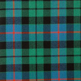 Morrison Green Ancient Heavy Weight Tartan Fabric-Front