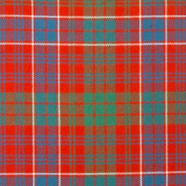 MacRae Clan Ancient Heavy Weight Tartan Fabric-Front