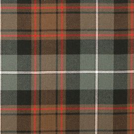 MacRae Hunting Weathered Heavy Weight Tartan Fabric-Front