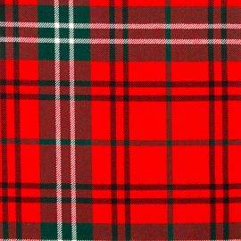 Morrison Red Modern Heavy Weight Tartan Fabric-Front