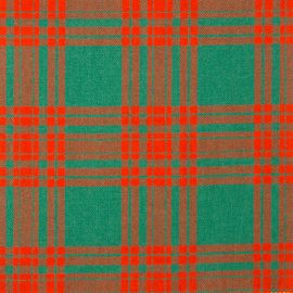 Menzies Green Ancient Heavy Weight Tartan Fabric-Front