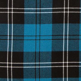 Ramsay Blue Ancient Heavy Weight Tartan Fabric-Front