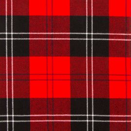 Ramsay Red Modern Heavy Weight Tartan Fabric-Front