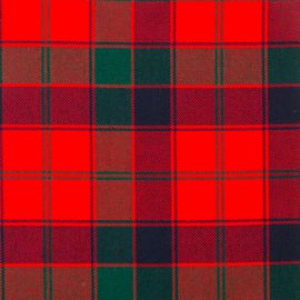 Robertson Red Modern Heavy Weight Tartan Fabric-Front