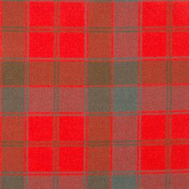 Robertson Red Weathered Heavy Weight Tartan Fabric-Front