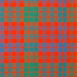 Ross Red Ancient Heavy Weight Tartan Fabric-Front