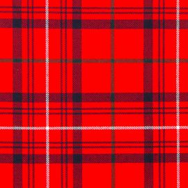 Rose Red Modern Heavy Weight Tartan Fabric-Front