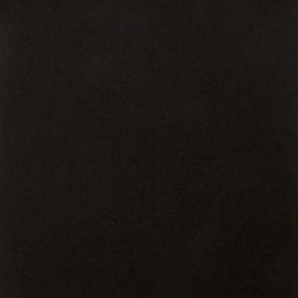 Black Plain Coloured Modern Heavy Weight Tartan Fabric-Front