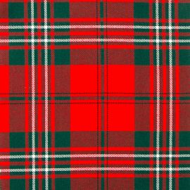 Scott Red Modern Heavy Weight Tartan Fabric-Front