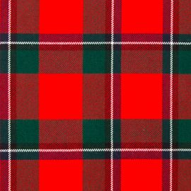 Sinclair Red Modern Heavy Weight Tartan Fabric-Front