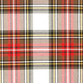 Stewart Dress Weathered Heavy Weight Tartan Fabric-Front