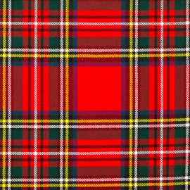 Stewart Royal Modern Heavy Weight Tartan Fabric-Front