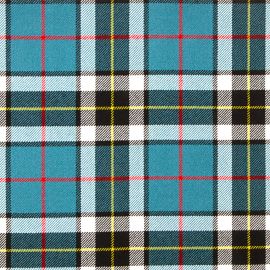 Thompson Blue Heavy Weight Tartan Fabric-Front