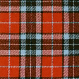 Thompson Red Ancient Heavy Weight Tartan Fabric-Front