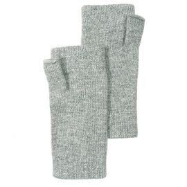 Ladies Steel Cashmere Fingerless Gloves