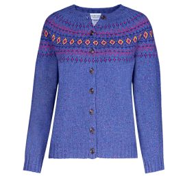Women's Ailsa Vatersay Fair Isle Knitted Wool Crew Neck Cardigan