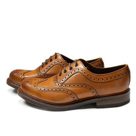 Loake Tan Edward Brogue Shoes