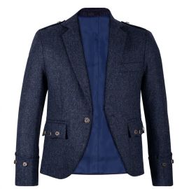Ghillie Blue Tweed Argyll Kilt Jacket