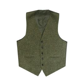 Beaters Grey Shetland Tweed 5 Button Kilt Waistcoat