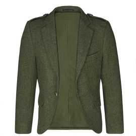 Beaters Green Shetland Tweed Crail Kilt Jacket