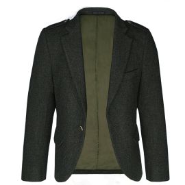 Forresters Green Shetland Tweed Crail Kilt Jacket