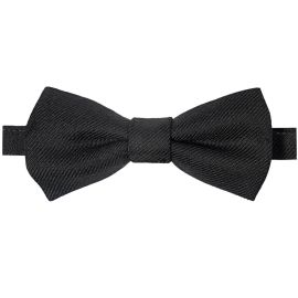 Black Plain Coloured Bow Tie