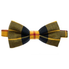 MacLeod Dress Modern Tartan Mens Wool Bow Tie - Front View