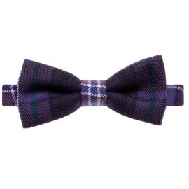 Scotland Forever Modern Tartan Mens Wool Bow Tie - Front View