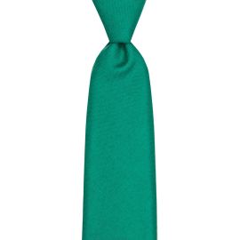 Green Ancient Plain Coloured Wool Tie