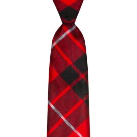 Munro Black/Red Modern Tartan Tie