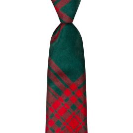 Menzies Green Modern Tartan Tie