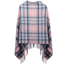 Diana, Princess of Wales Memorial Rose Tartan Lambswool Poncho