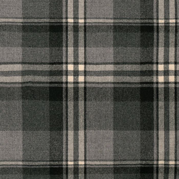 Grey Plaid Lightweight Fabric Sample
