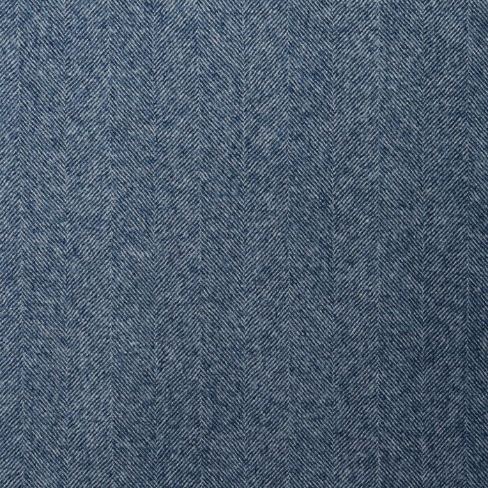 Blue/White Herringbone Brechin Lightweight Fabric