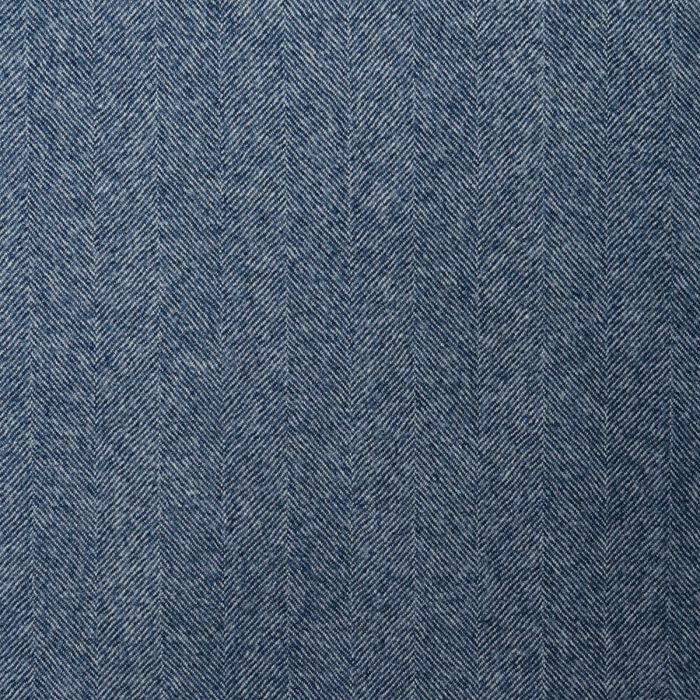 Blue/White Herringbone Brechin Lightweight Fabric Sample