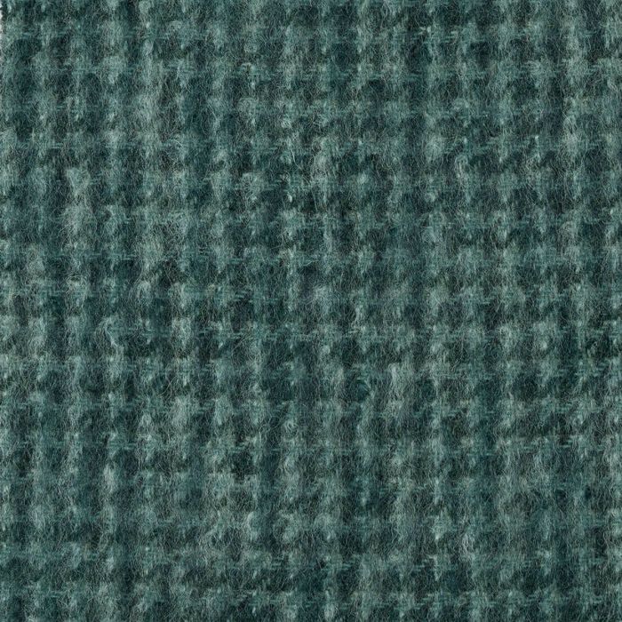 Dogtooth Mint Wool Blend Mohair Tweed Fabric Sample Lochcarron