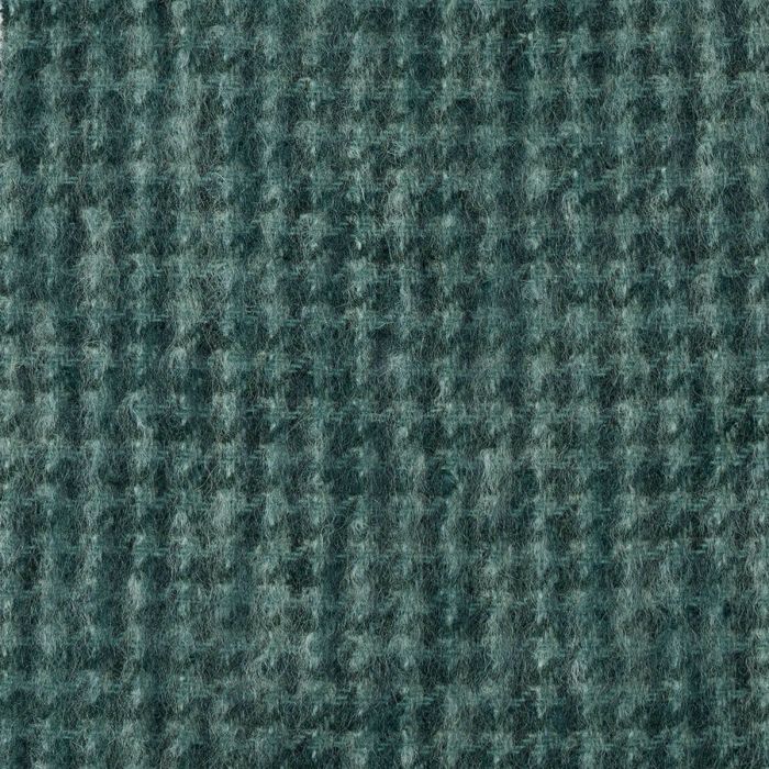 Dogtooth Mint Wool Blend Mohair Tweed Fabric Sample